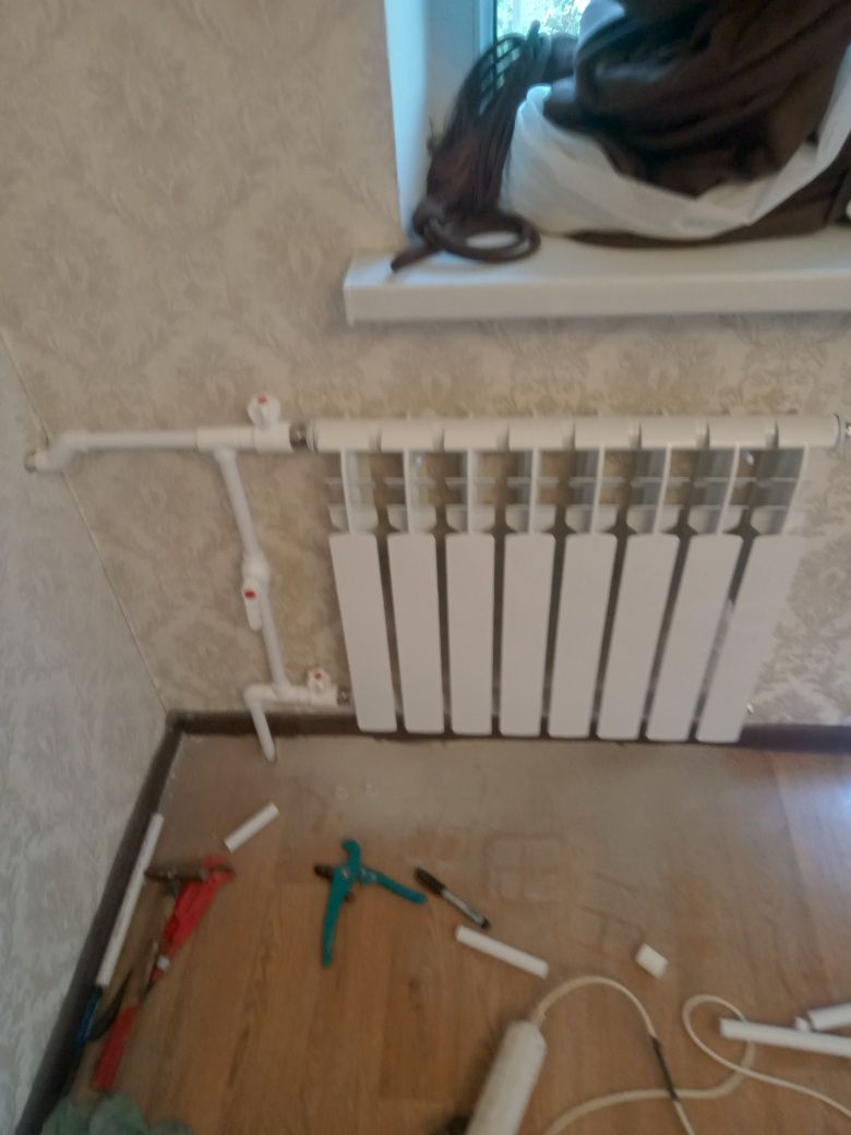 Батареи отопление монтаж и демонтаж