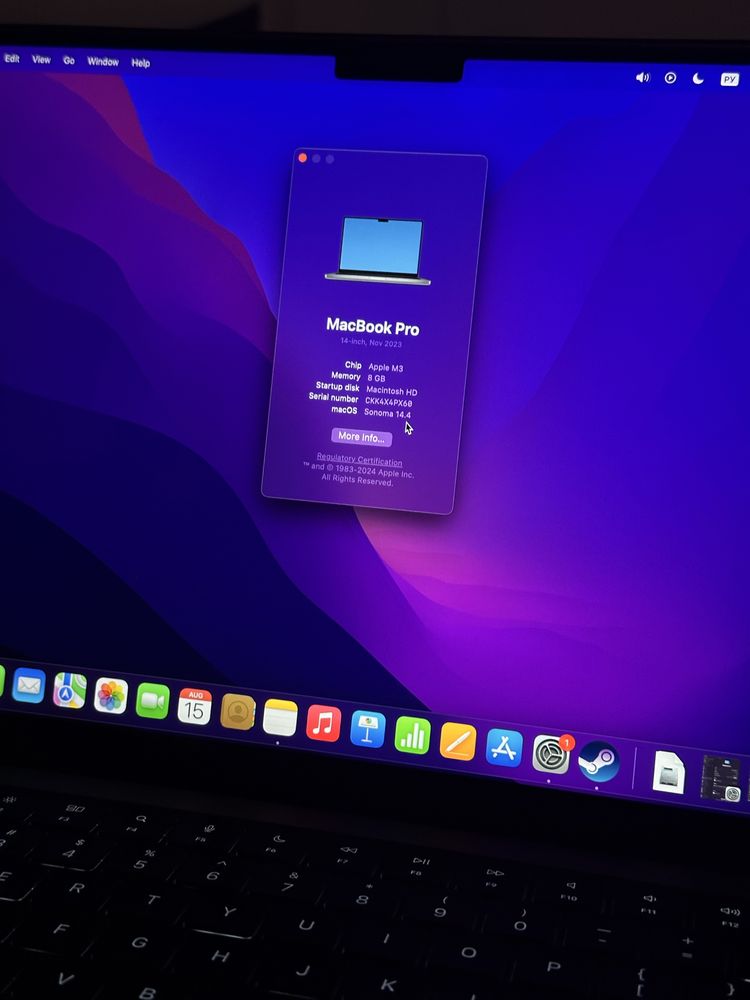 Macbook (макбук) 2023 14 pro