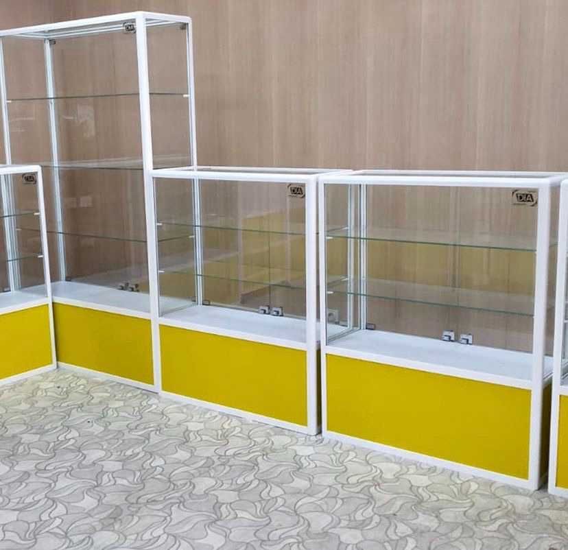 Прилавок торговый из профиля и стекла, Акция, для магазина shpr
