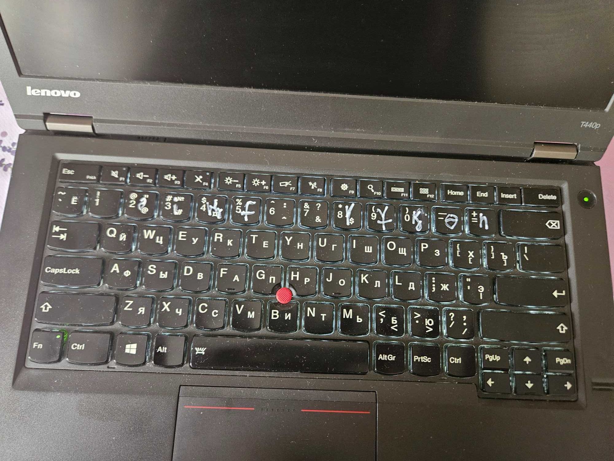 Ноутбук Lenovo ThinkPad t440p i7-4900MQ\8Gb\SSD256Gb\HH4600+GT730M