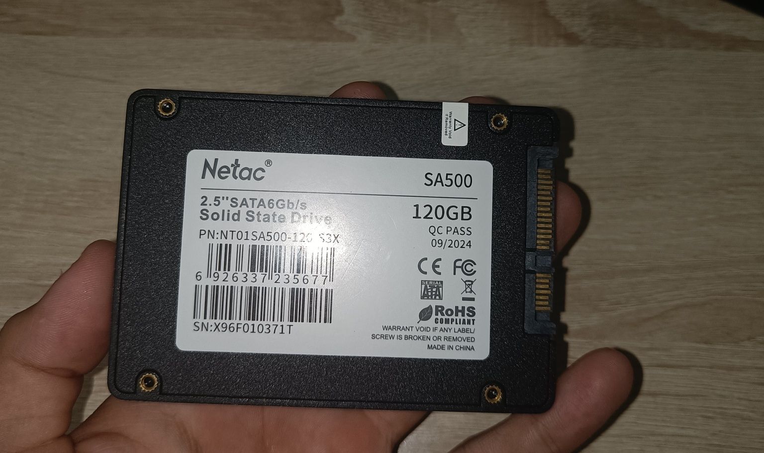 SSD Netac на 120gb