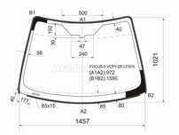 Стекло лобовое  Ford Focus