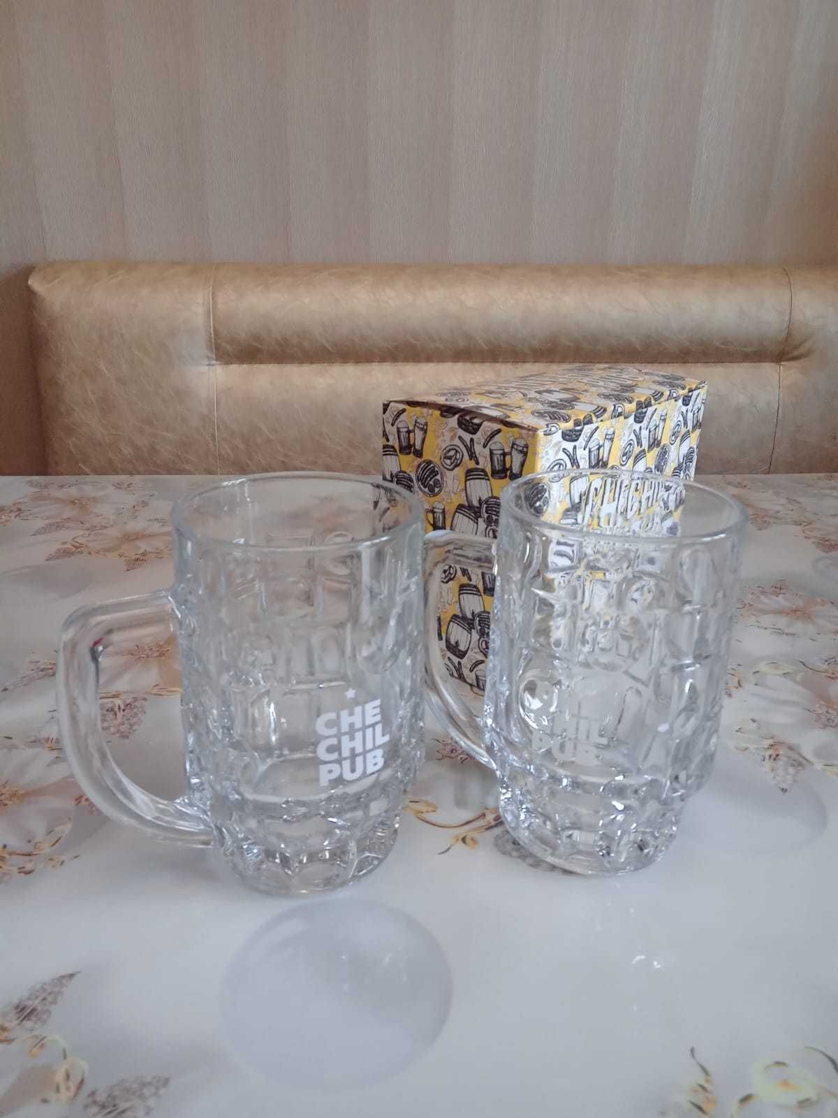 Кружки для пива и прочего, от Чечил паба. Новые