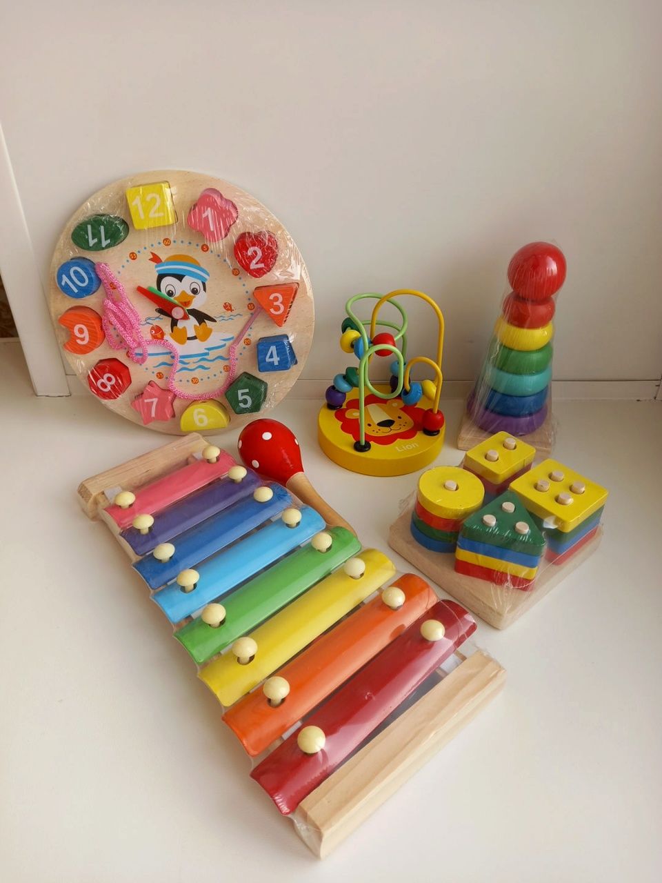 Продам новый набор деревянных игрушек.