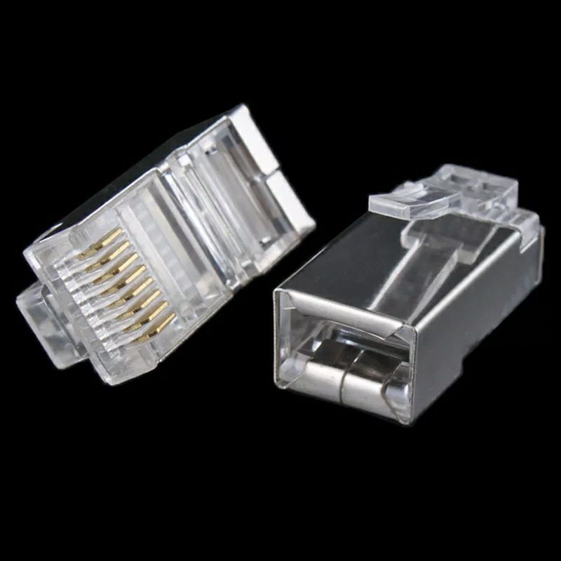 Коннекторы RJ45 UTP, FTP, Cat 5E (50 шт). Качественный! Алматы.