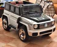 Детская машина Mercedes Gelandewagen серебристая