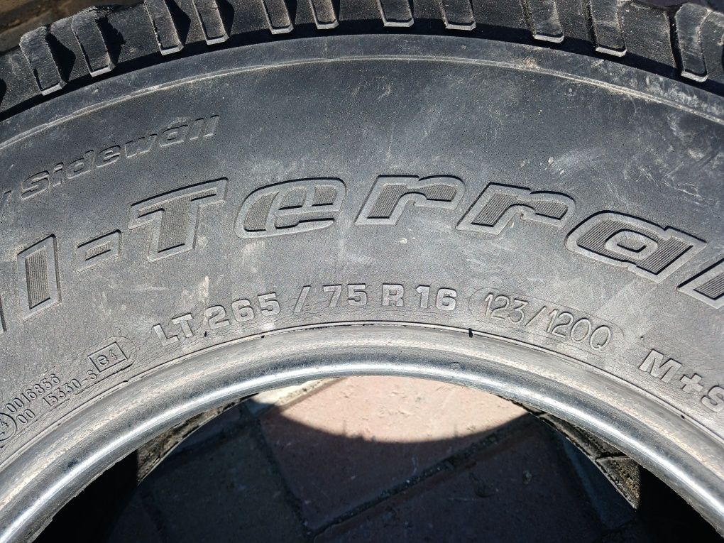 Продам грязевые балоны. LT 265 / 75 r 16