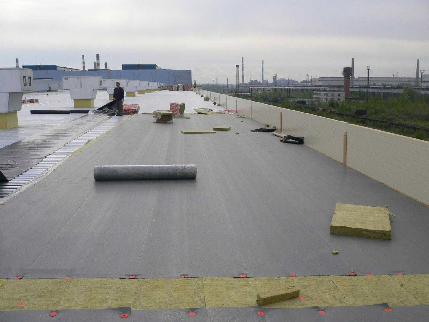 ПВХ Мембрана кровельная Ecoplast V-RP, гидроизоляция кровли