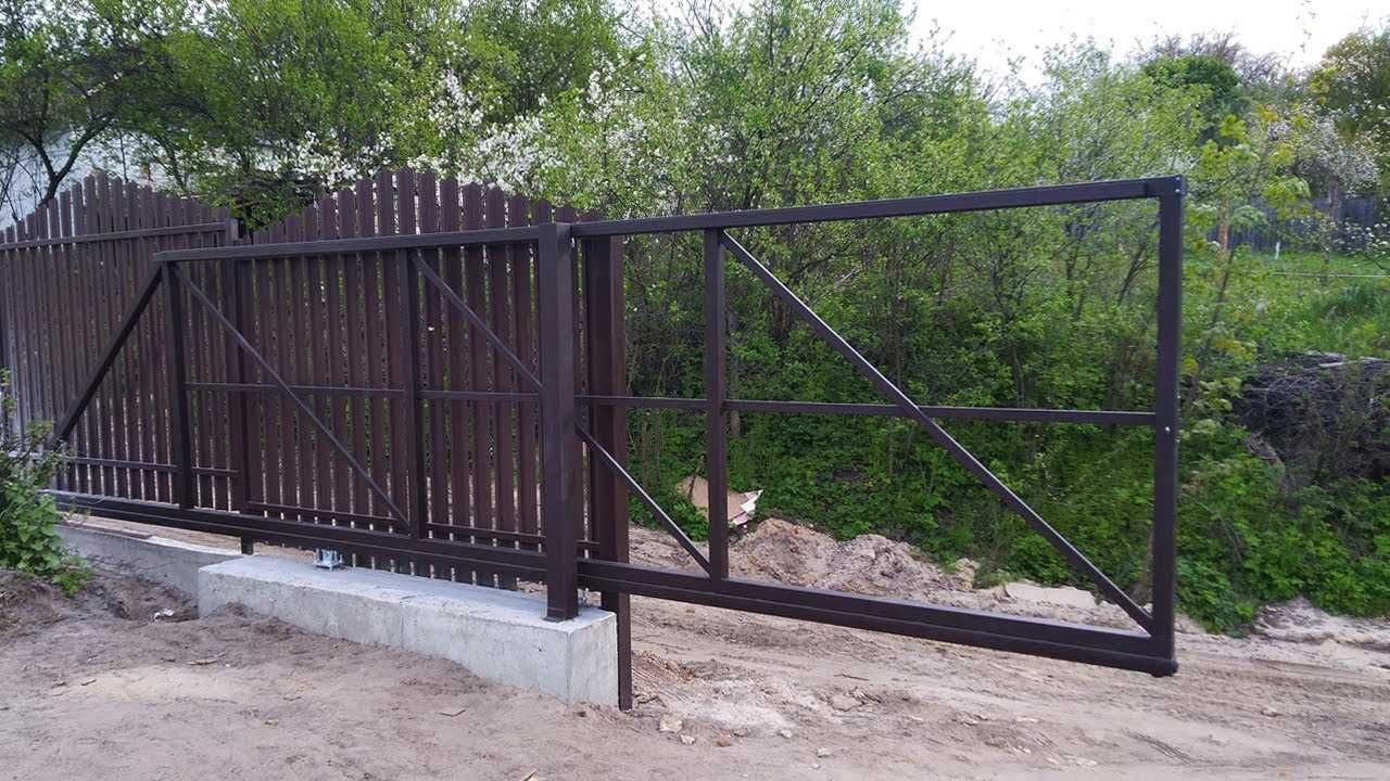 ворота откатные под ключ