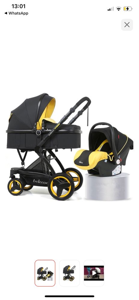 Коляска универсальная 3в1 Beleco x6