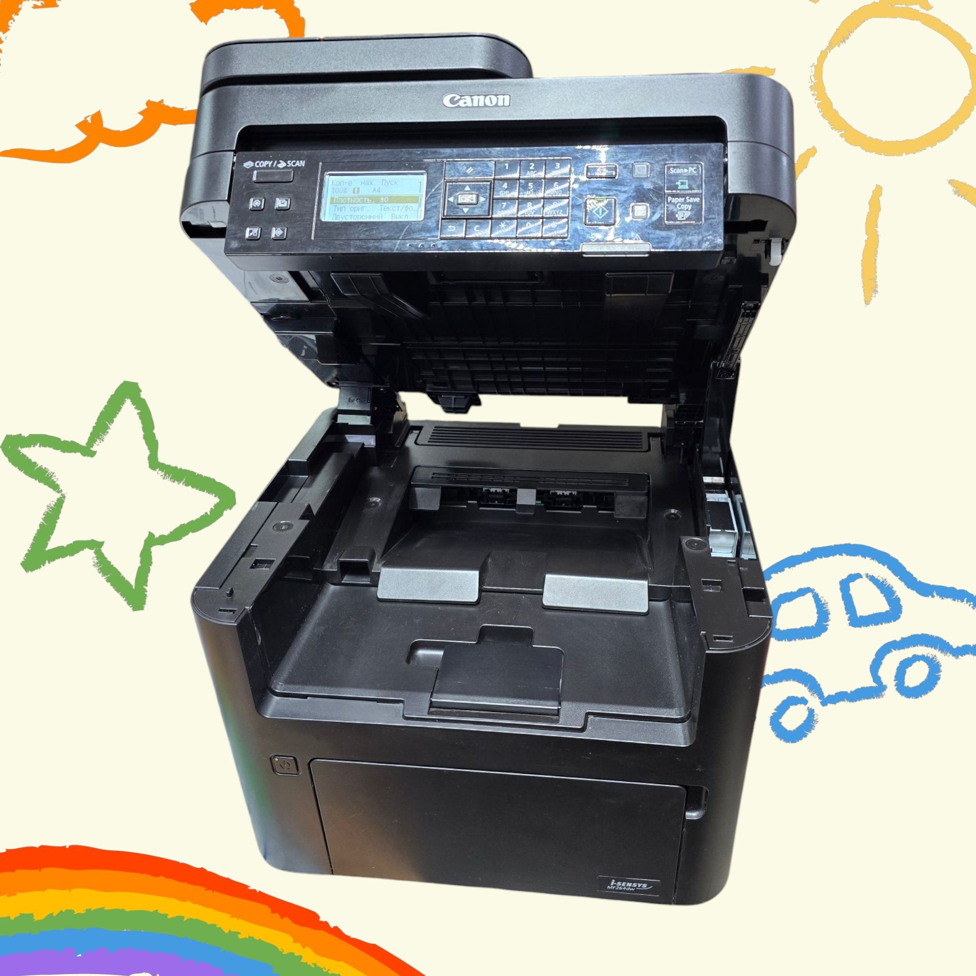Canon MF264dw. МФУ 3 в 1. Принтер. Сканер. Скерокс