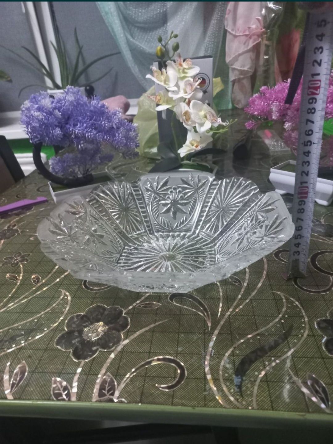 Ваза хрустальная