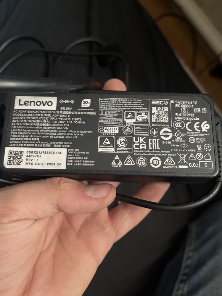 Зарадка на lenovo ноутбук