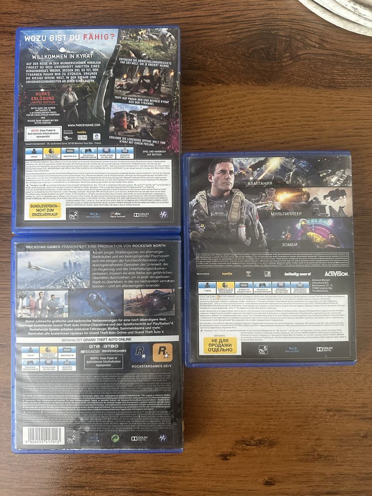 Игры на Пс4 по хорошей цене. Бу, цена договорная