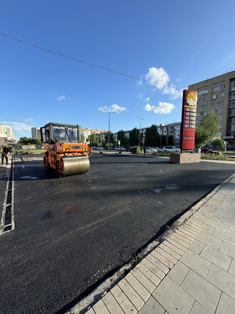 Асфальтирование, Укладка асфальта Асфальтирование