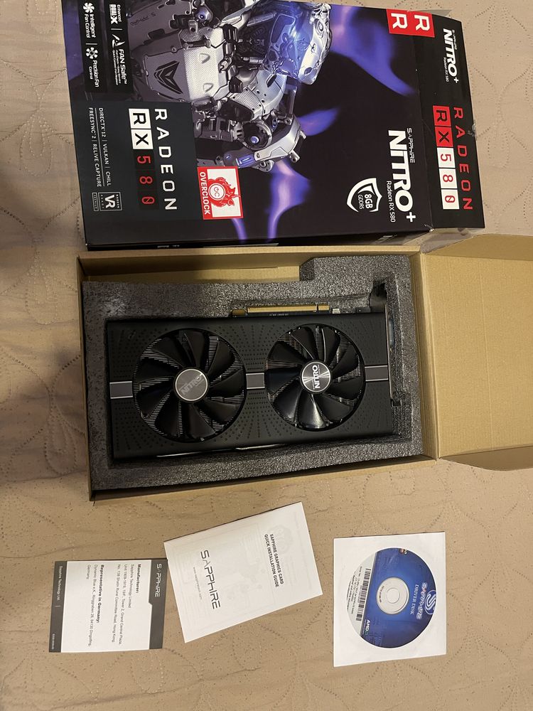 Продам видеокарту Sapphire nitro+ radeon rx580
