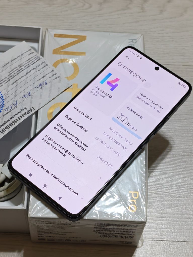 Redmi Note 13 Pro 5G 512 gb Ram 16+6