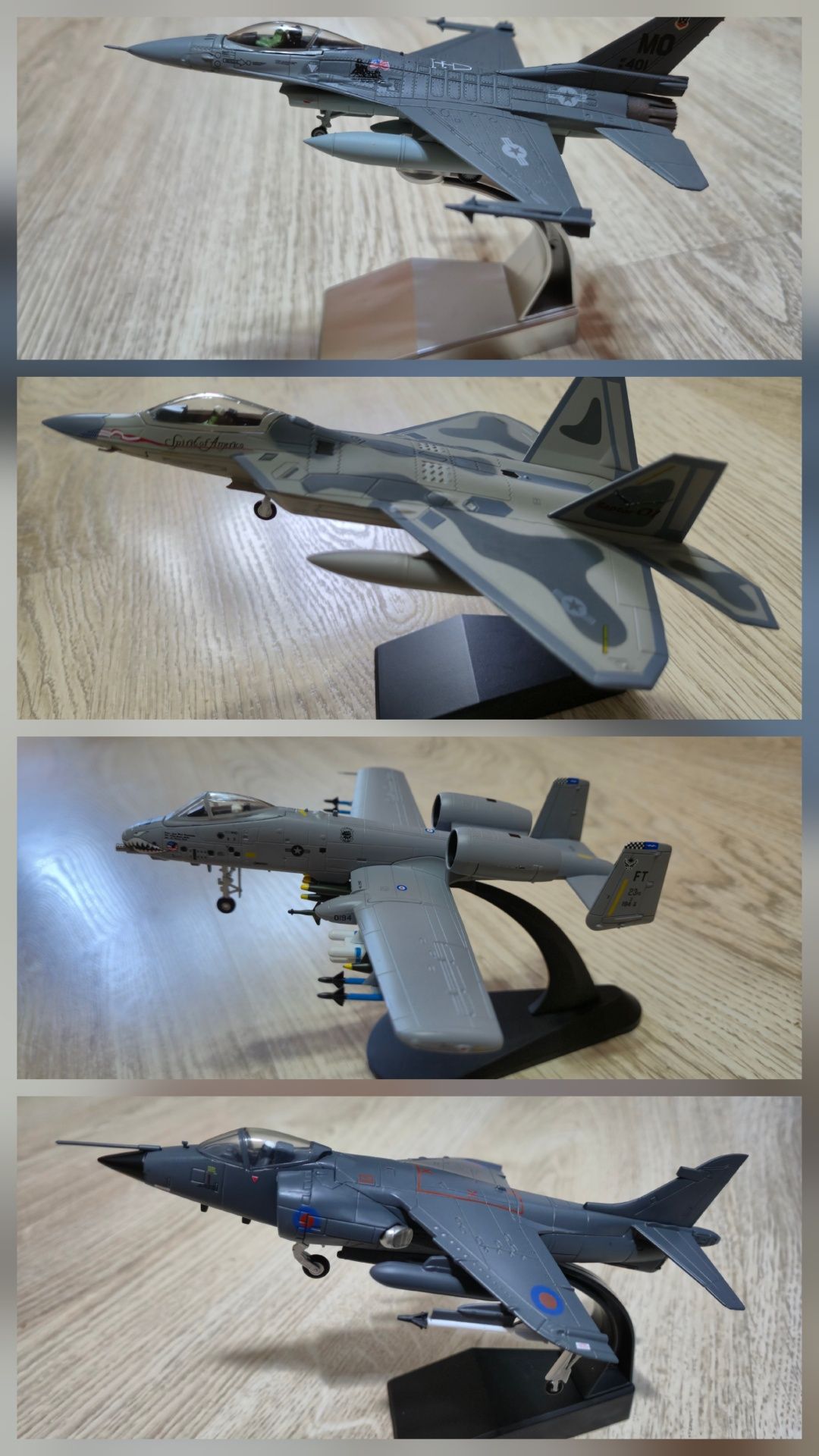 Железные модели военных самолетов