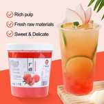 Джем персик 2 кг с мякотью — для чаев, десертов и bubble tea