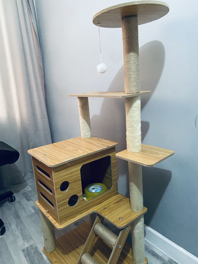 Кошачий домик, когтеточка/домик лежак