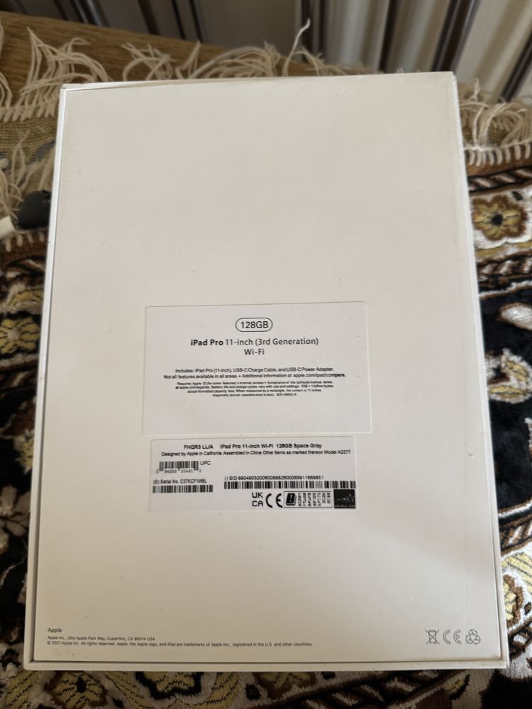 Ipad pro 11 inch 3 generation wifi