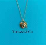 Золотая цепочка с кулоном Tiffany Keys. Брендовая упаковка. Доставка