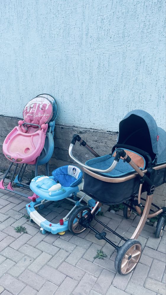 Балаларға арналған коляска және ходунок,детский орындық