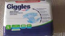 Памперсы для взрослых Giggles  (Турция), 30 шт, L