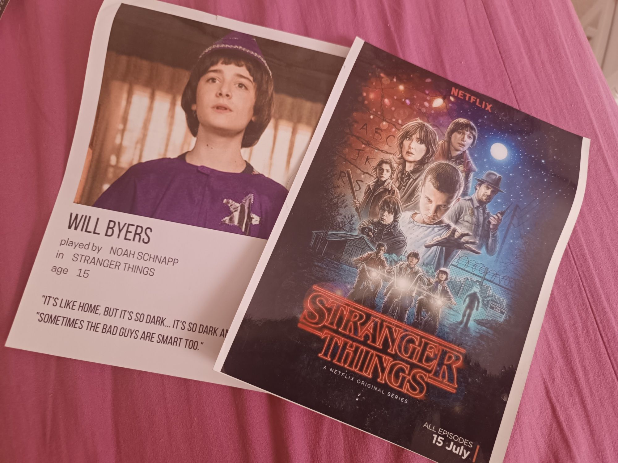 Постеры по сериалу очень странные дела Strange things