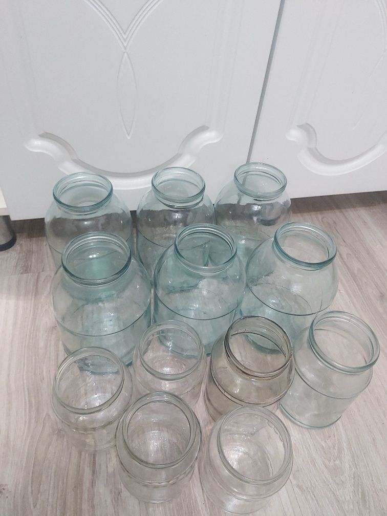 Банки 2х литровые, стекло
