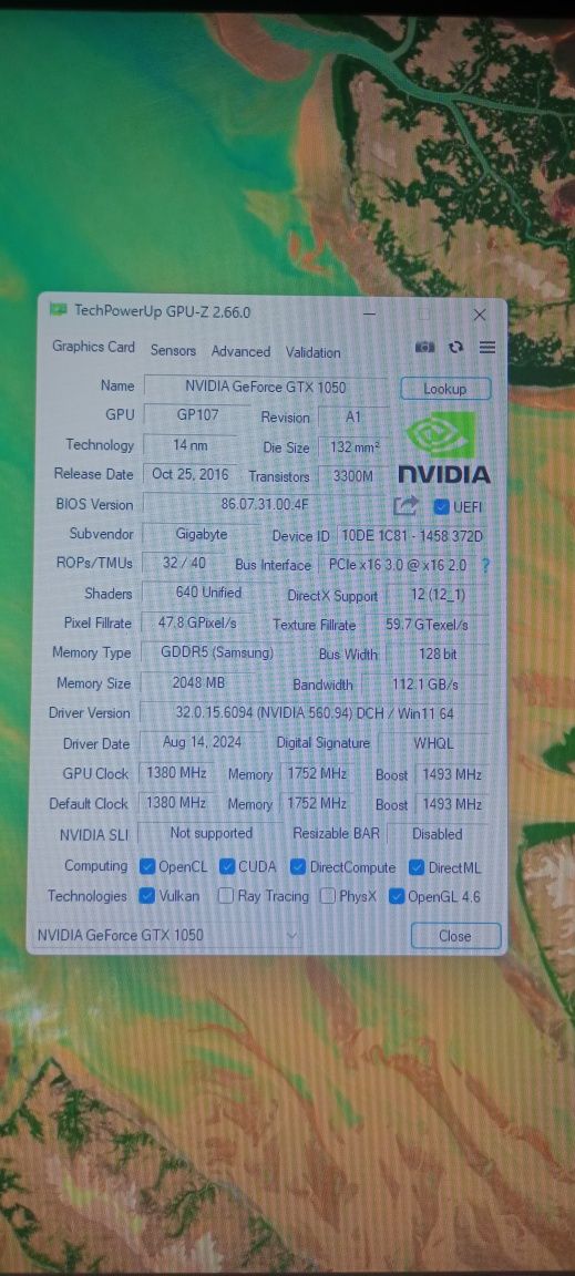Видеокарта gtx 1050