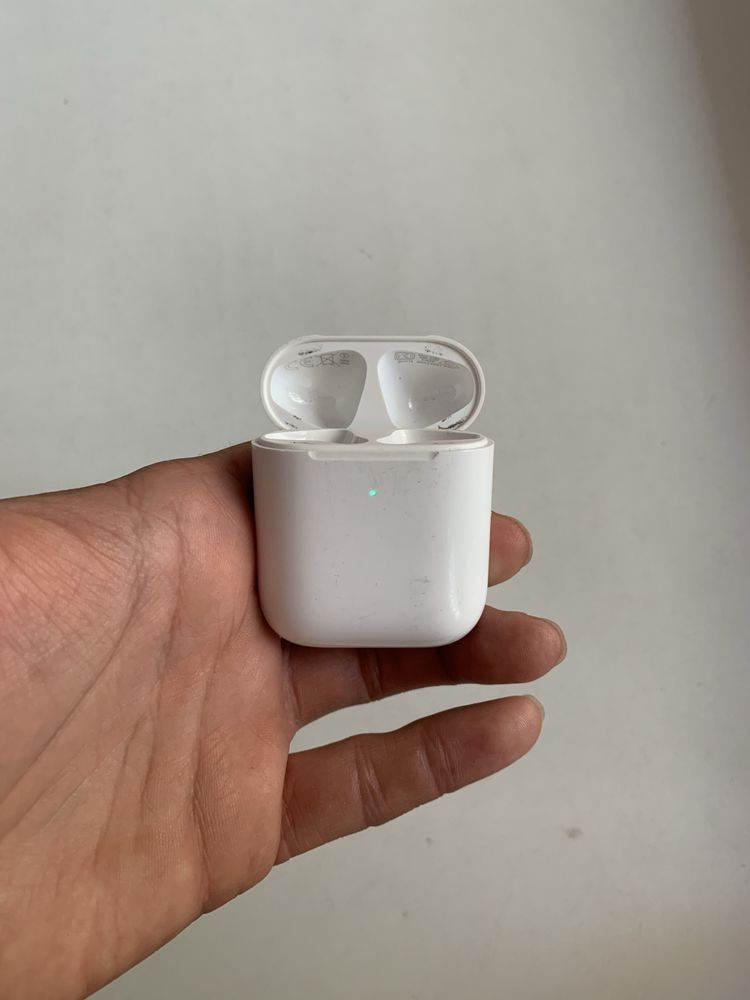 Кейс Apple airpods 2 с беспроводной зарядкой.