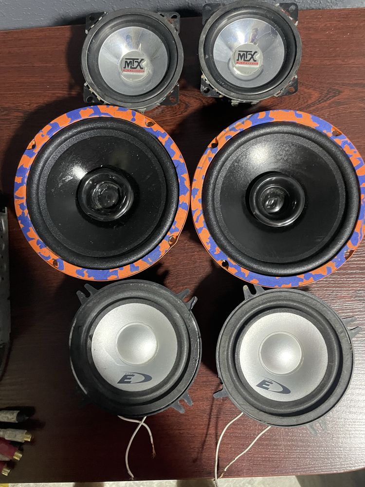 Магнитола jvc , динамики: alpine , mtx, dl audio