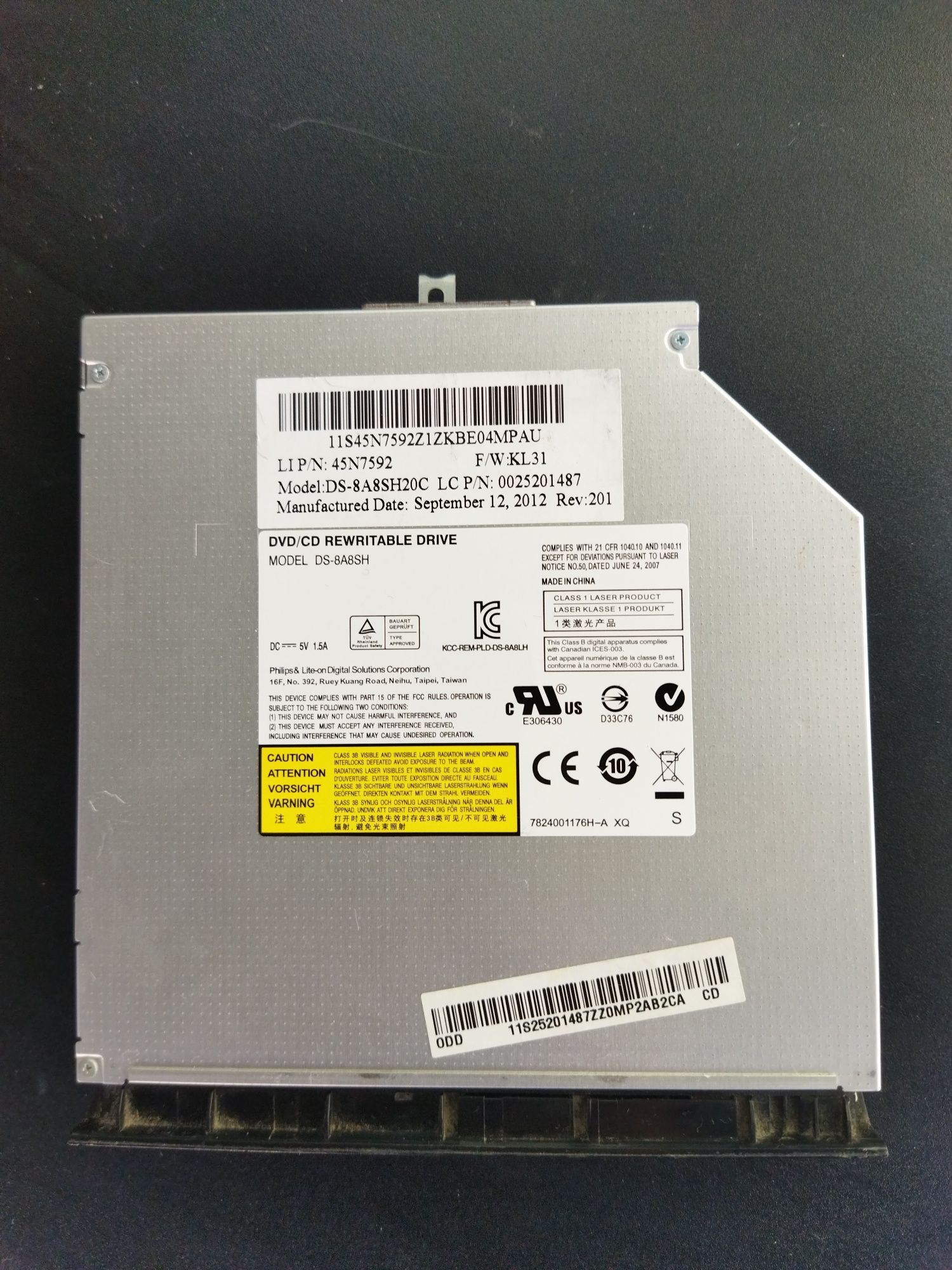 DVD RW  привод для ноутбука