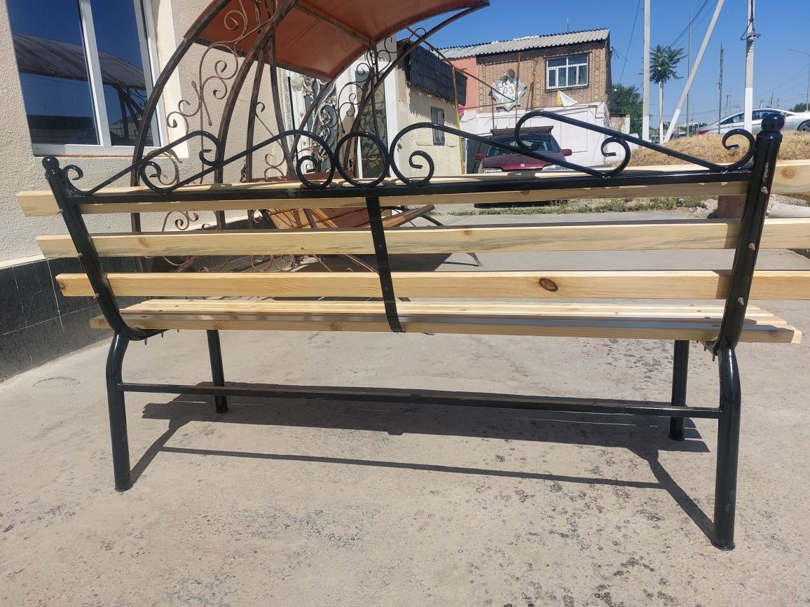 Скамейка со спинкой 2 метра
