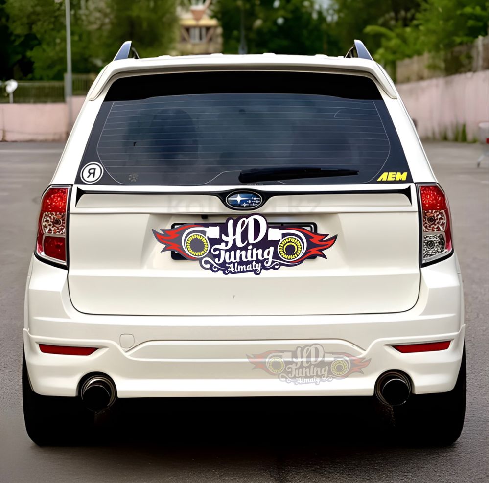 Губа на задний бампер Subaru Forester SH