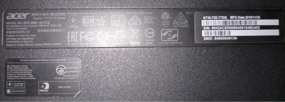 Ноутбук Acer.