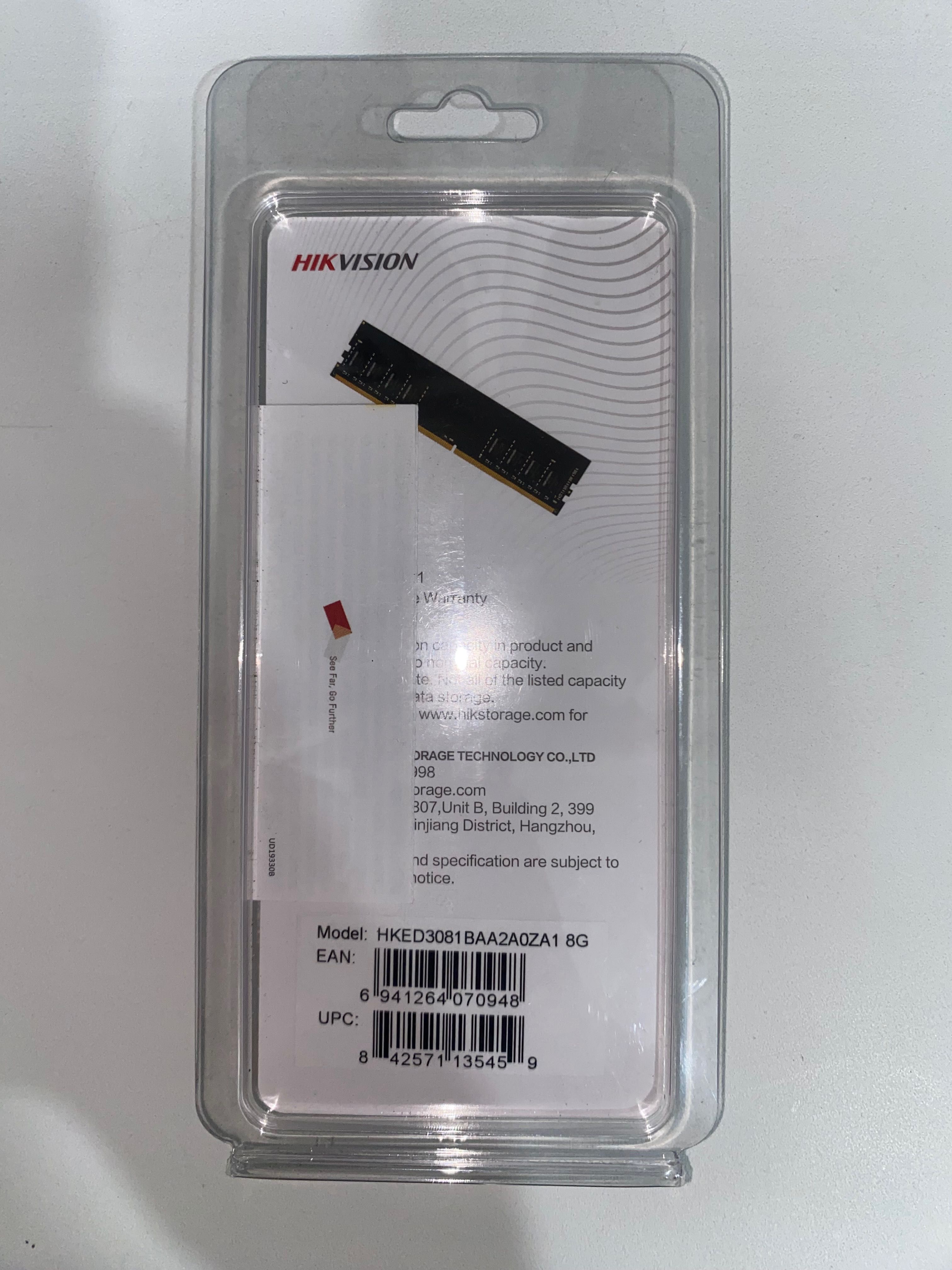Новая оперативная память Hikvision 8GB DDR4 3200MHz