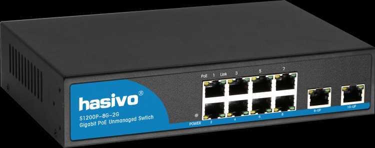 PoE Коммутаторы Hasivo от 4х до 24 х портов