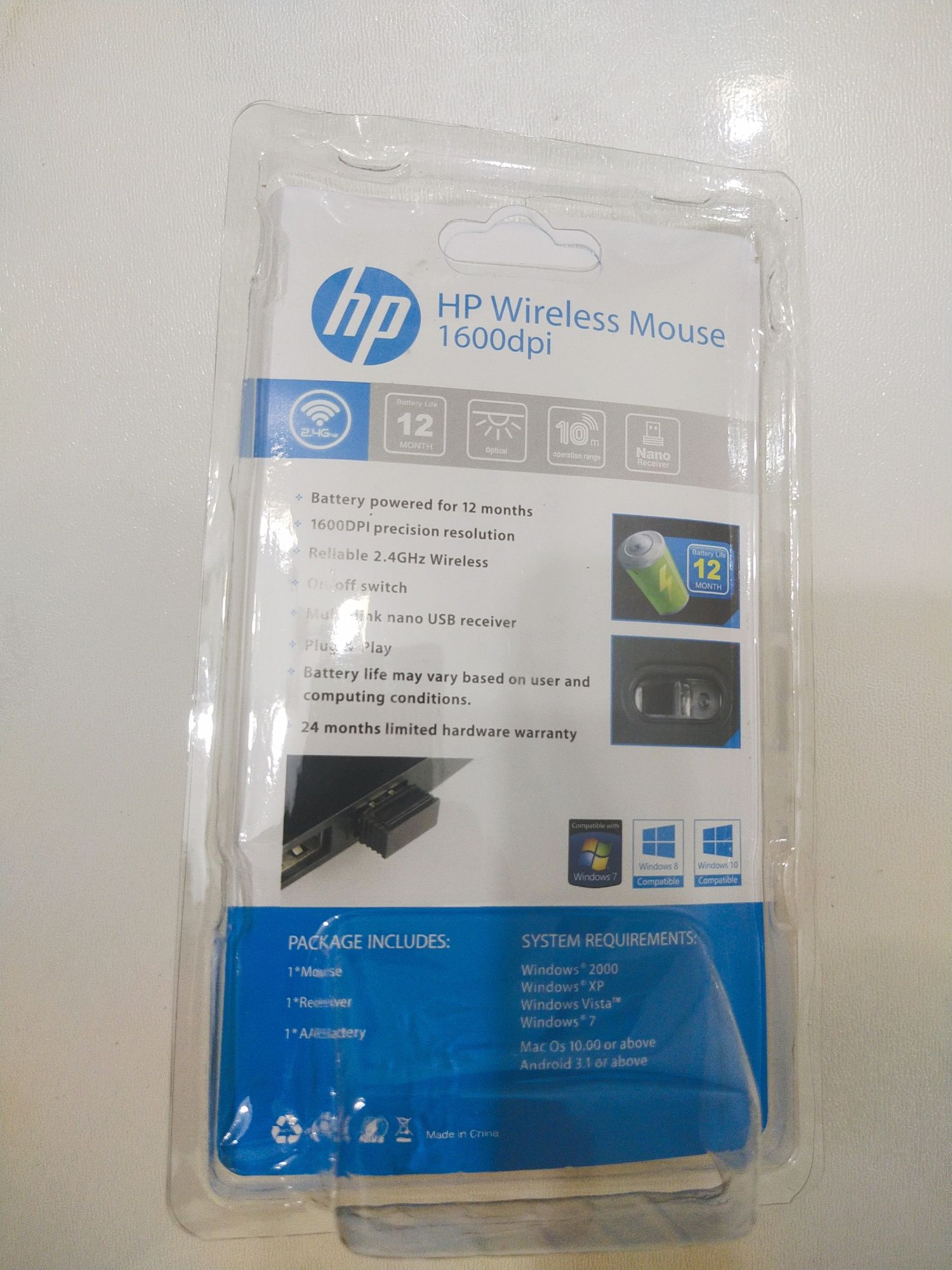 Беспроводная мышь HP