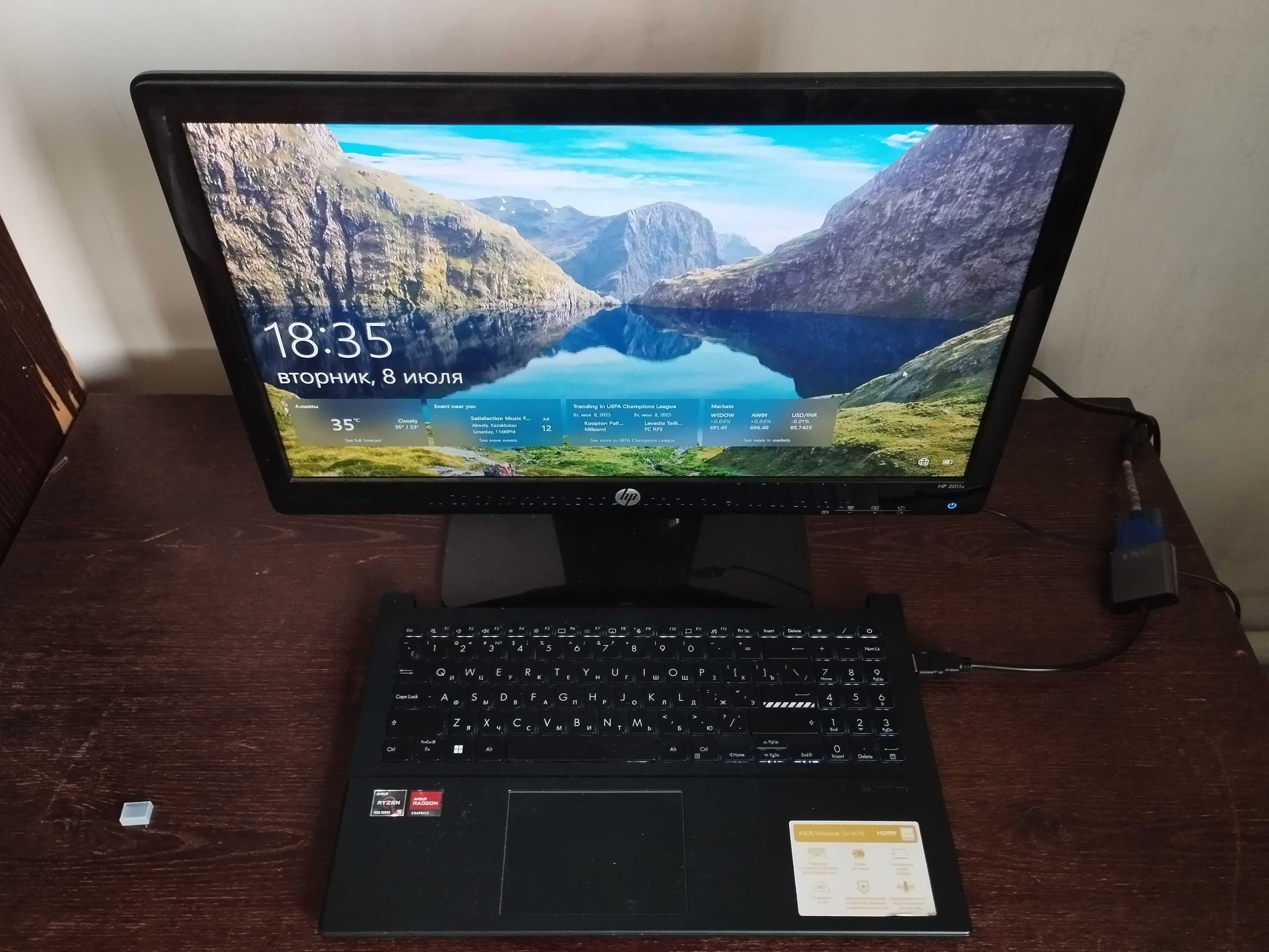 Компактный компьютер Ryzen 5 7, DDR5, ssd m2 120 gb