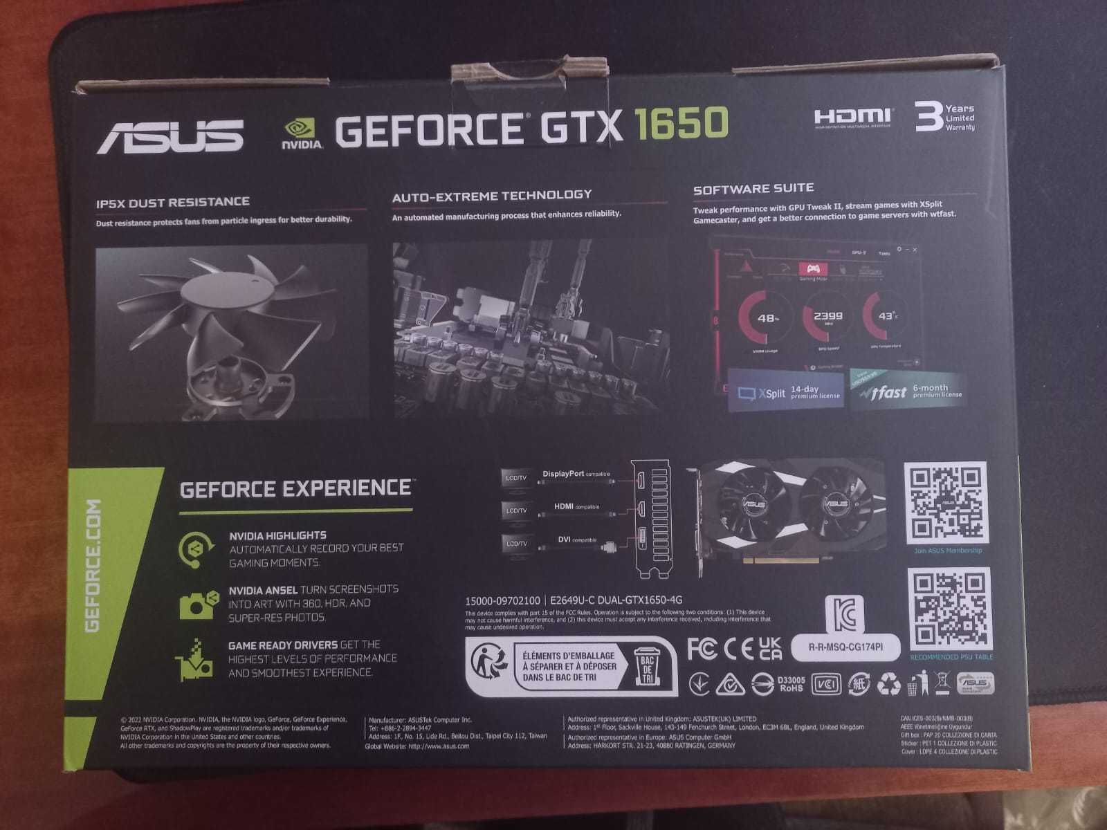 Geforce Gtx 1650 4gb