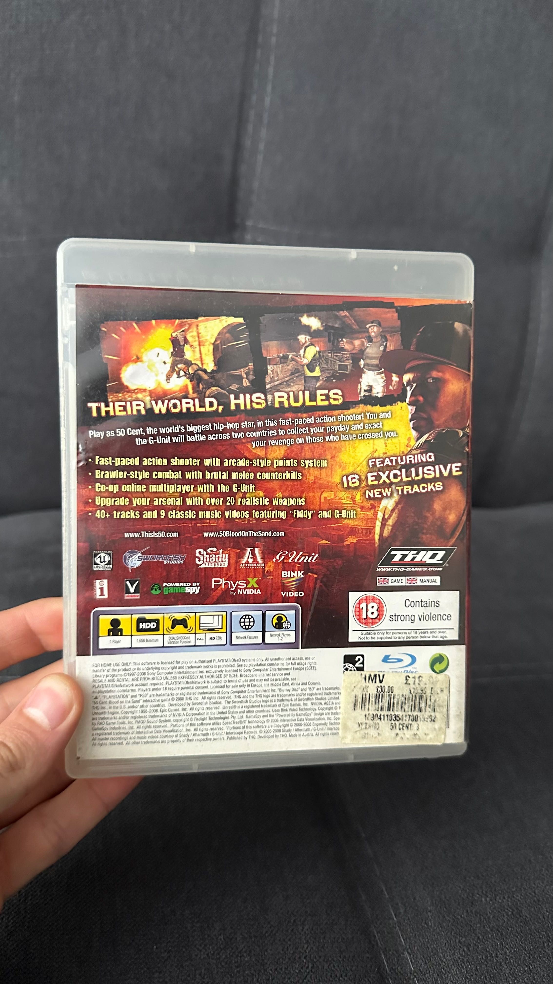 Игра 50 cent PS3