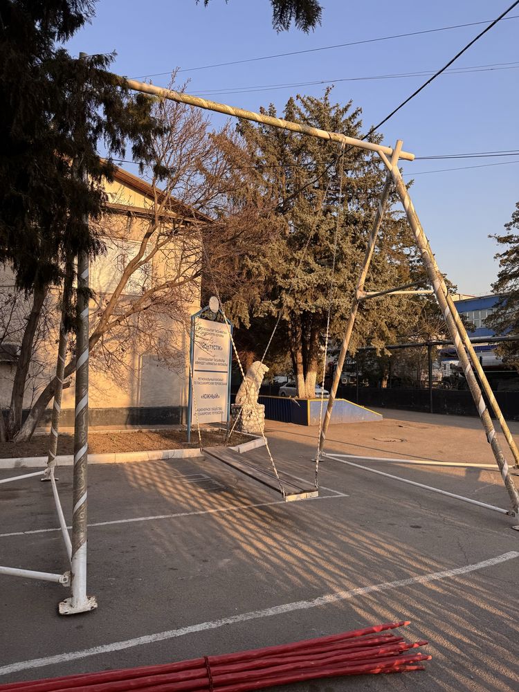 Алтыбақан качели Алтыбакан сатылады арендаға беріледі доставка установ