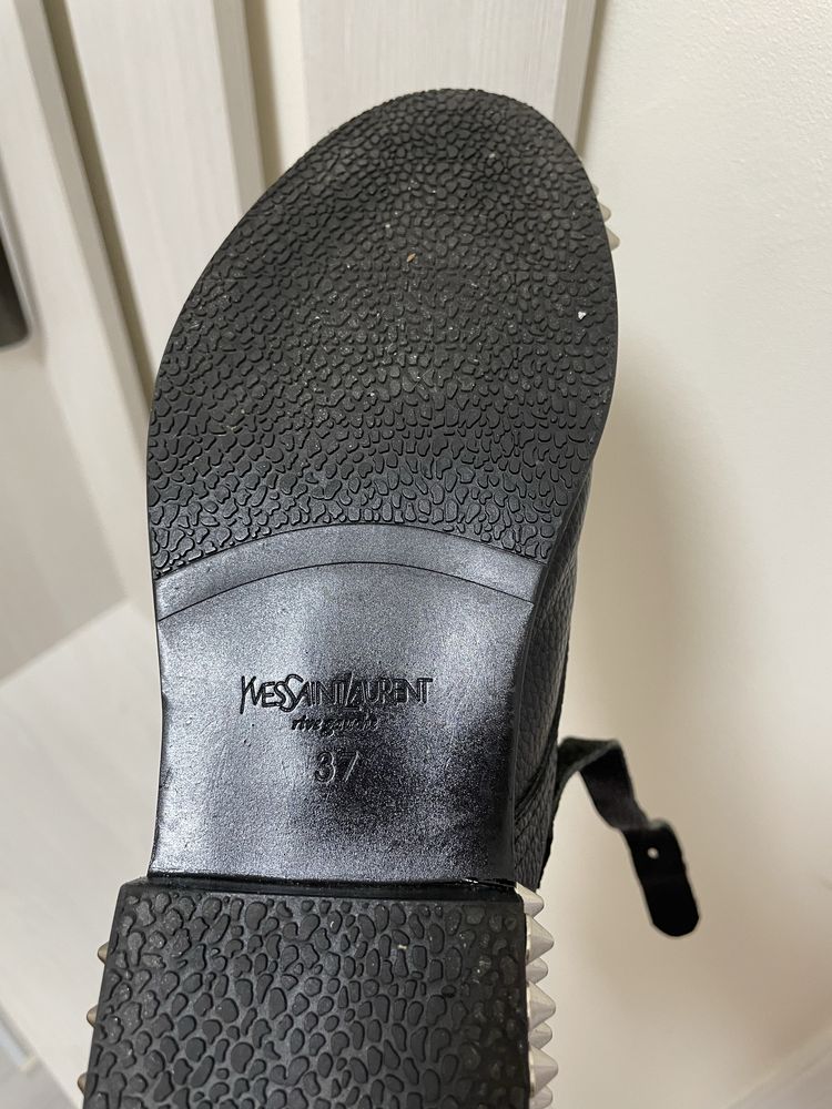 Yves Saint Laurent Кожаные эксклюзивные ботинки