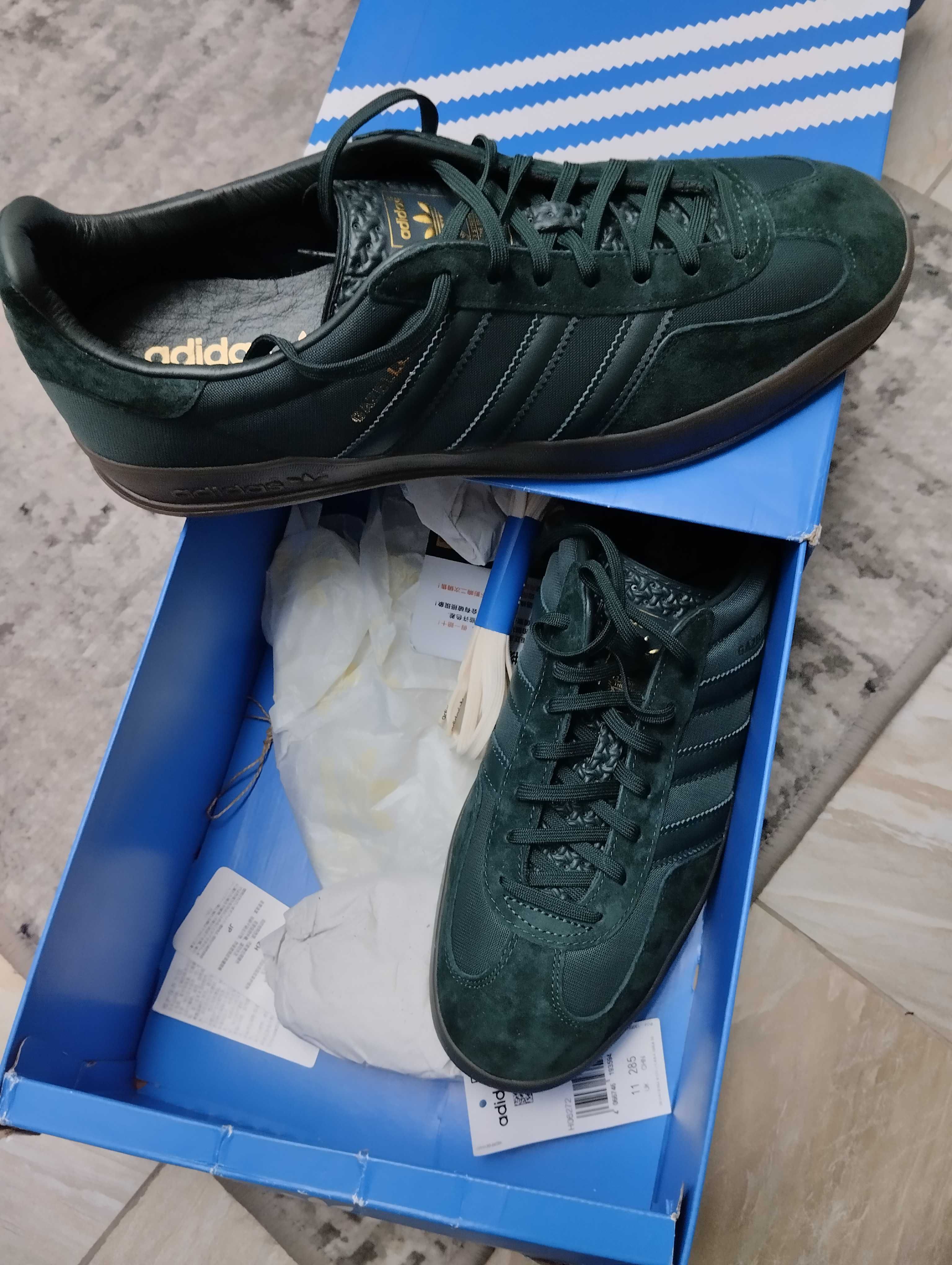 Adidas gazelle indoor green / 11 uk