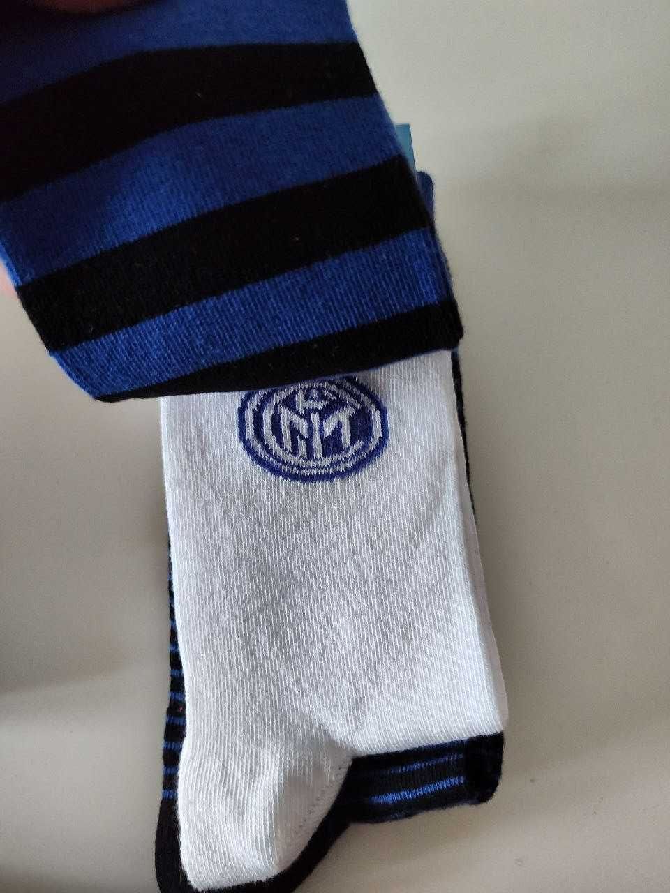 Лицензионные носки Inter Milan Italy для фана футбола красивые стиль