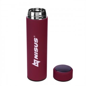 Термос 450ML с термодатчиком красный