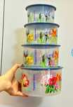 Набор чаш в одно касание Цветущий сад Tupperware