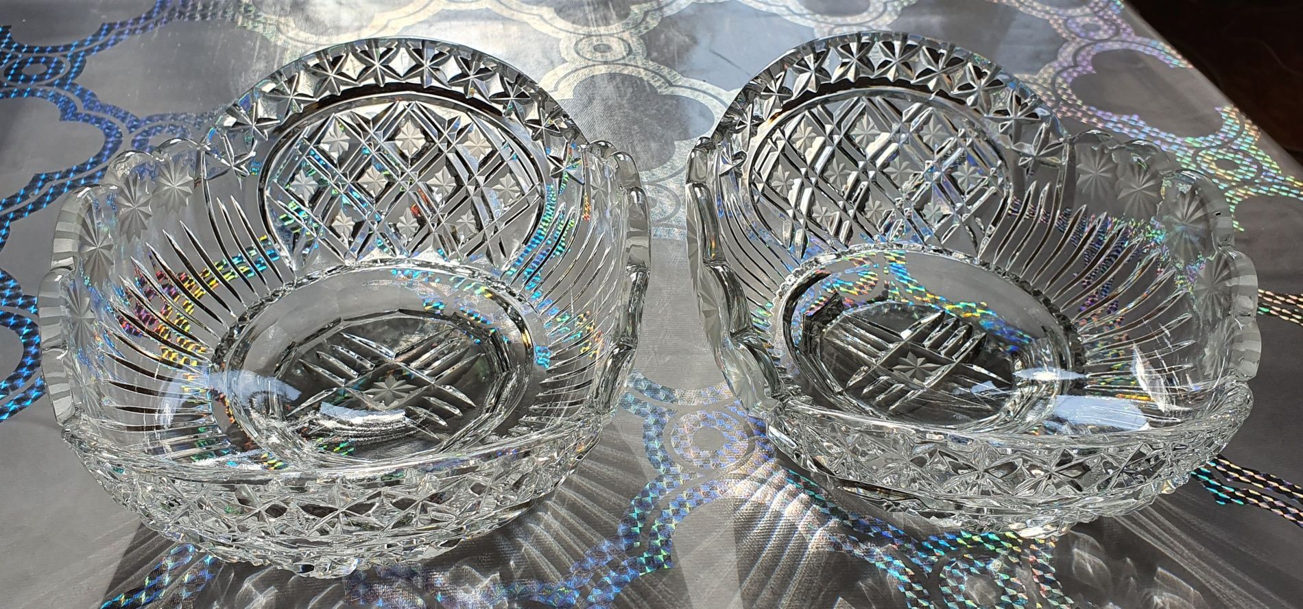 Комплект хрусталь 2 шт.23×18 см высота 9 см